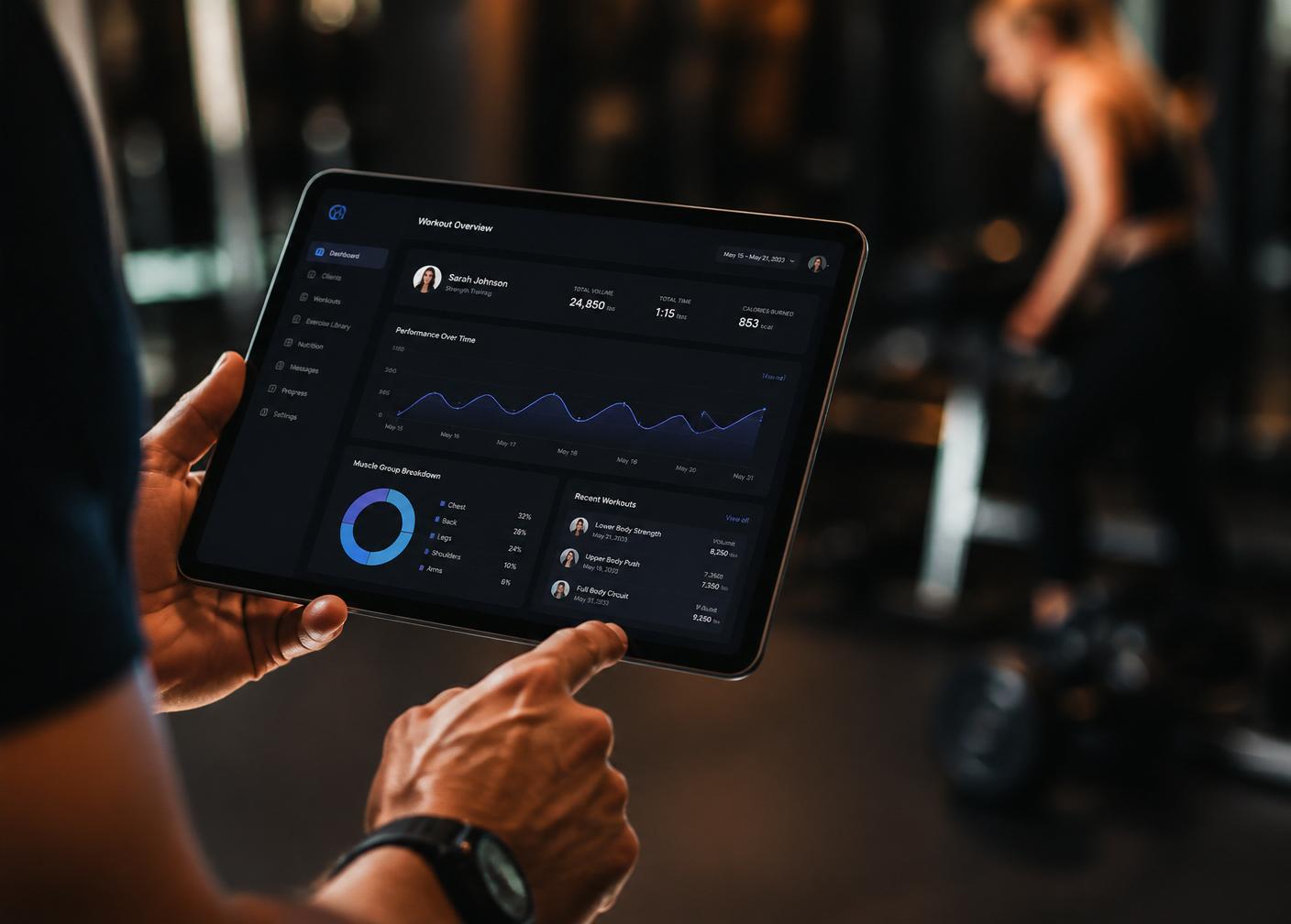 Estadísticas en tablet